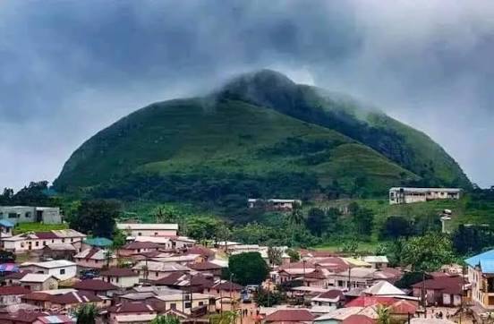 Mount Gemi seen from Amedzofe township